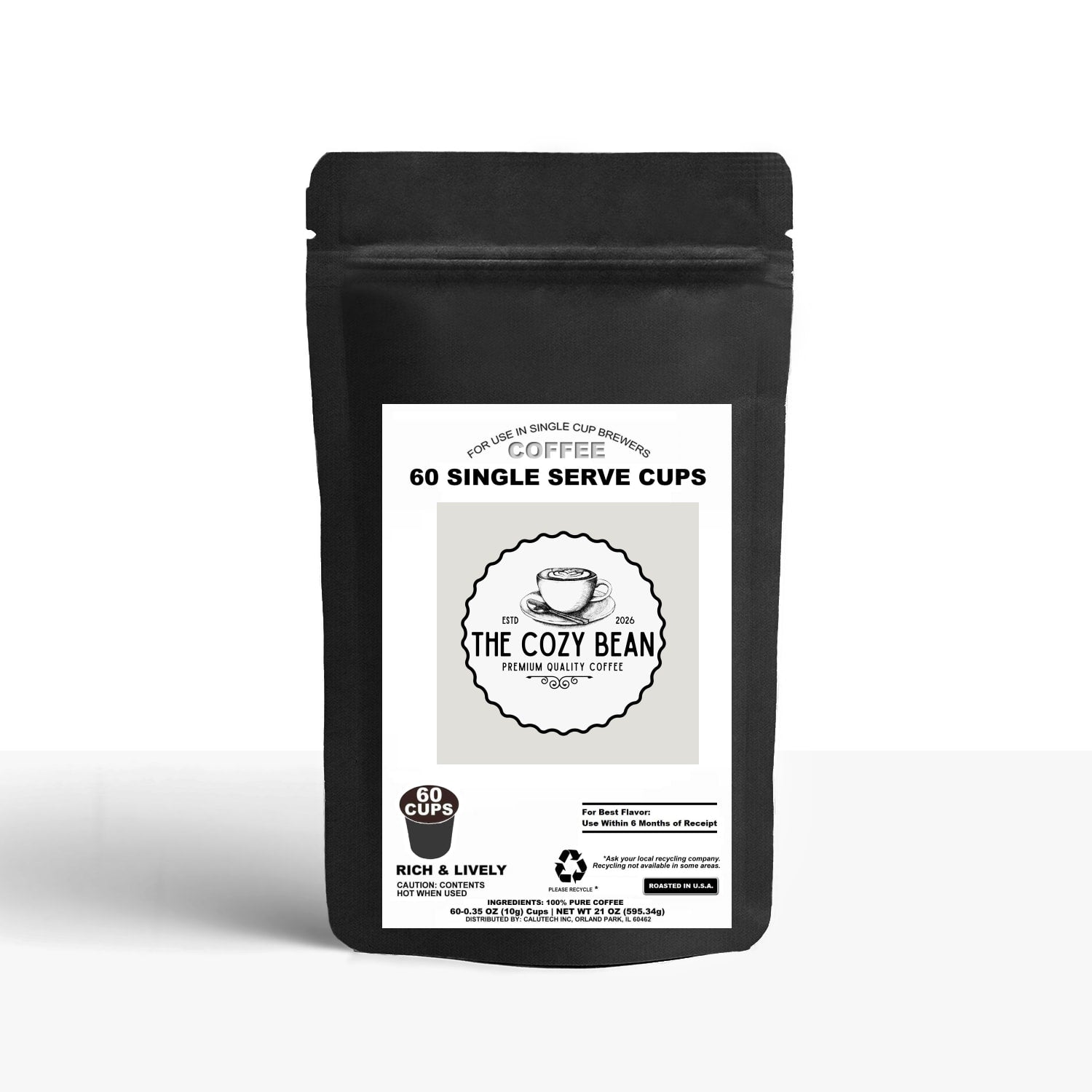 60 Pack Single Serve Coffee Capsules